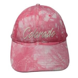 Colorado Strapback Hat Pink Tie Dye One Size Adjustable Cobra 6 Panel